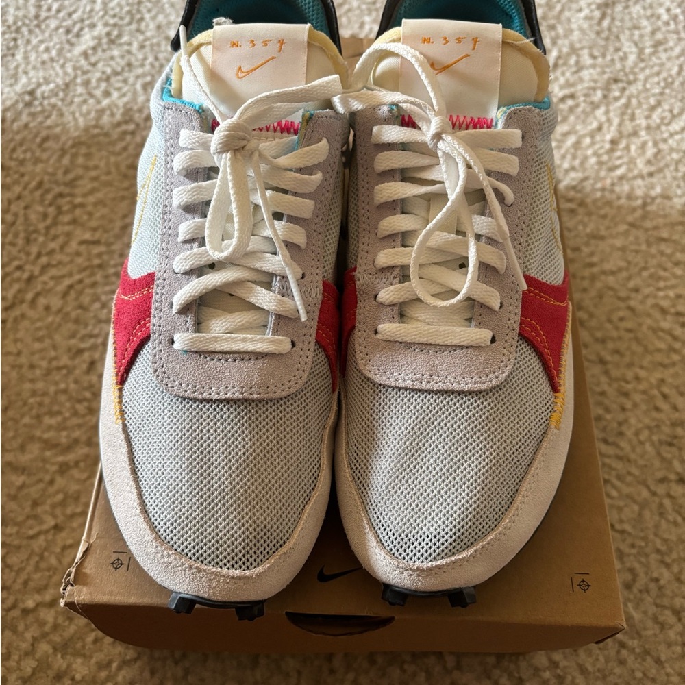 Nike Gray and Red Sneakers